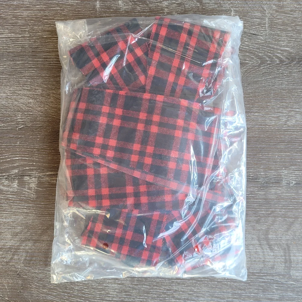 2 Pack Red Black Buffalo Plaid Bow 12 x 18 Christmas Bows Wreaths Tree Garland